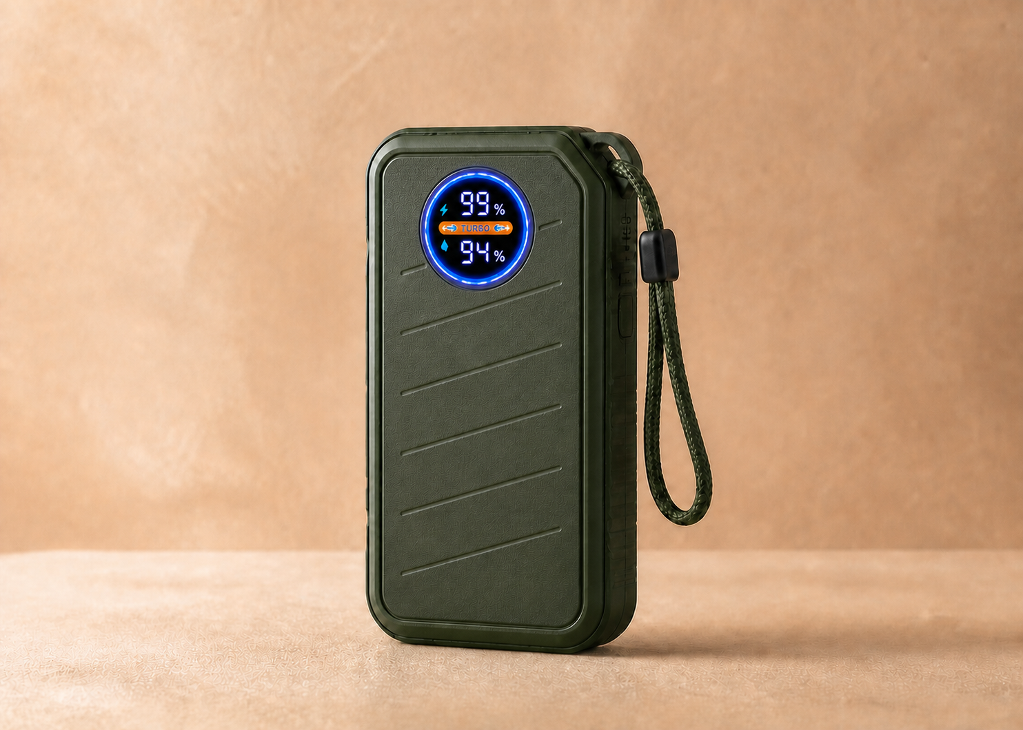 Trail Guard green rugged scented power bank