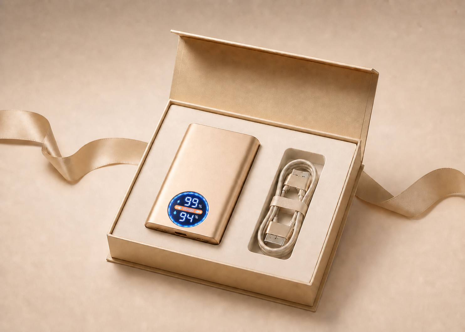 Customized IGETONE scented power bank gift packaging